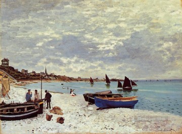  Playa Pintura Art%C3%ADstica - La playa de Sainte Adresse Claude Monet
